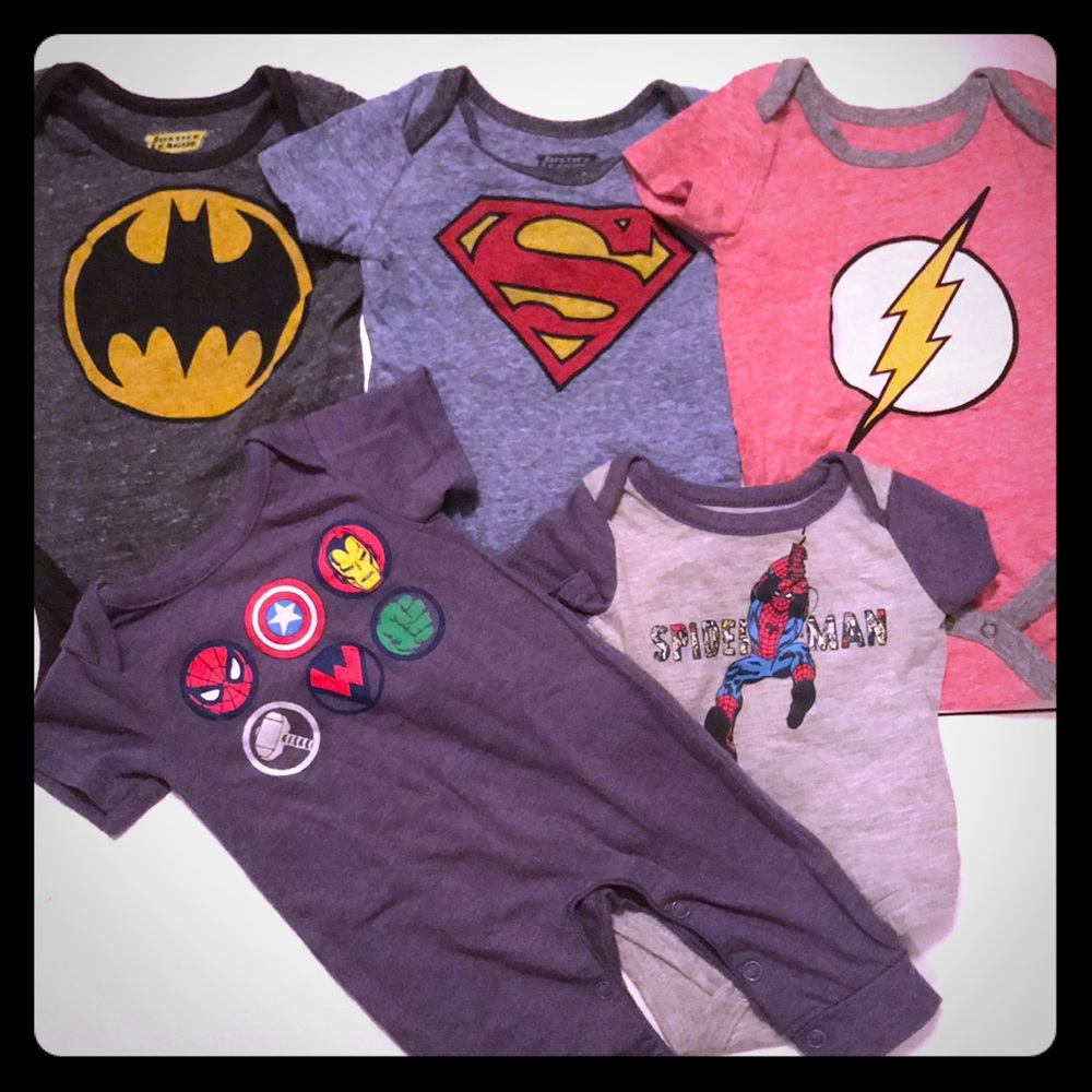 Marvel Justice League Newborn-3month set 5 pieces
